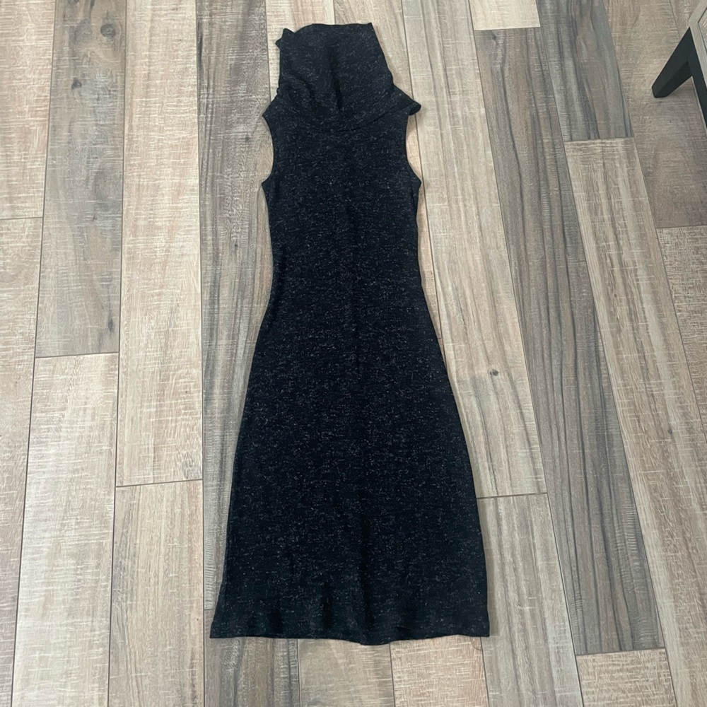 Byer too! Small black turtleneck sleeveless dress